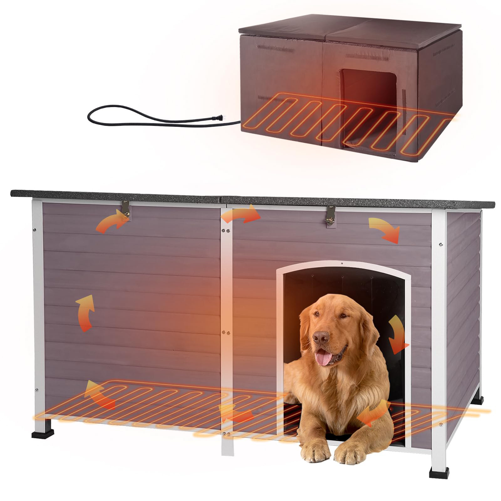 Extra+Large+Heated+Outdoor+Dog